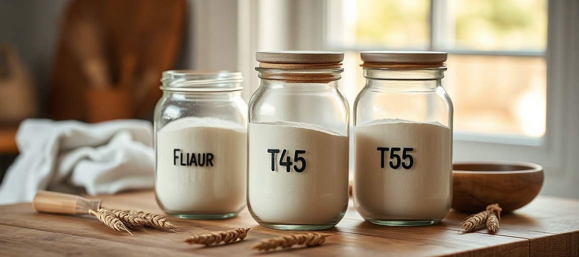 différence farine T45 T55 T65