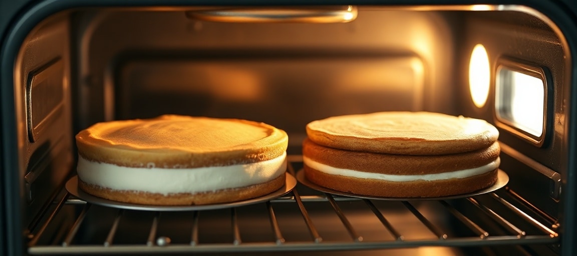 chaleur tournante statique gâteaux
