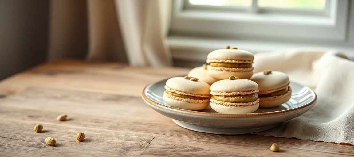 macarons pistache