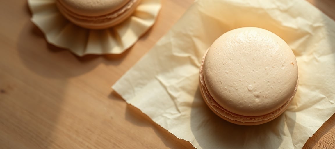 macarons collent papier