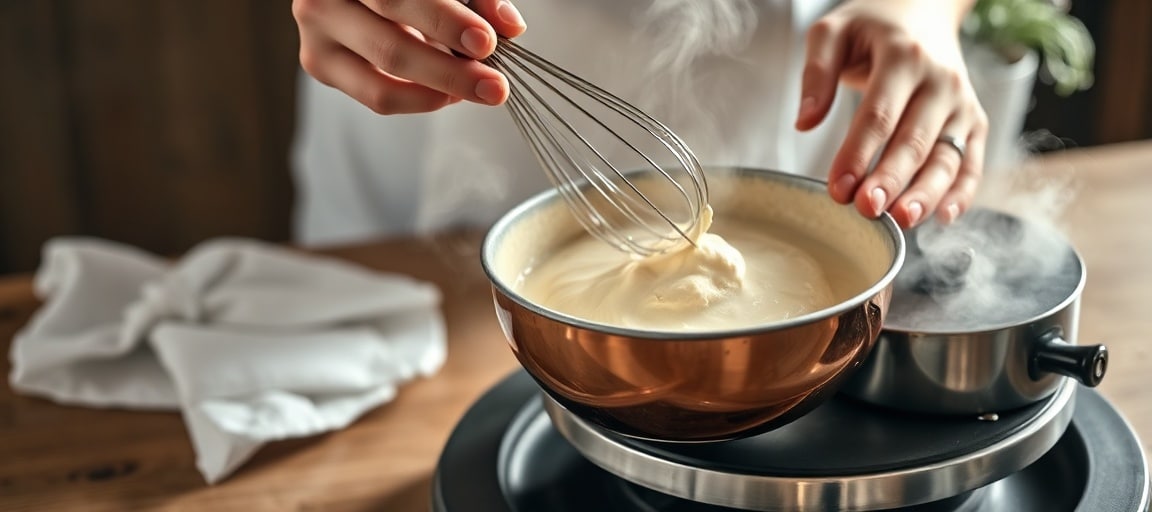 Technique : cuisson au bain-marie et montage