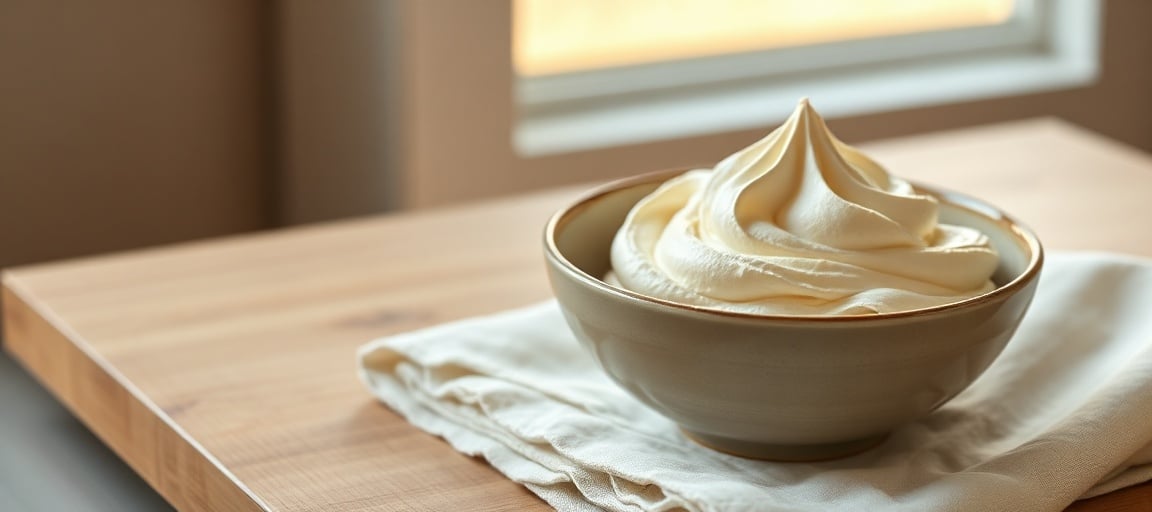 Meringue suisse finalisee : presentation gourmande