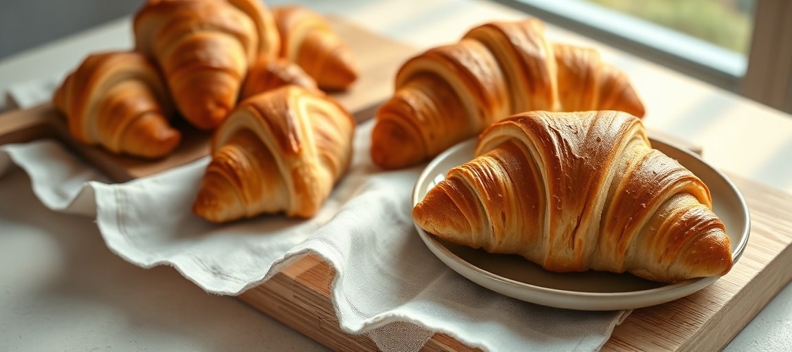 R&eacute;sultats en p&acirc;tisserie: croissants et pains