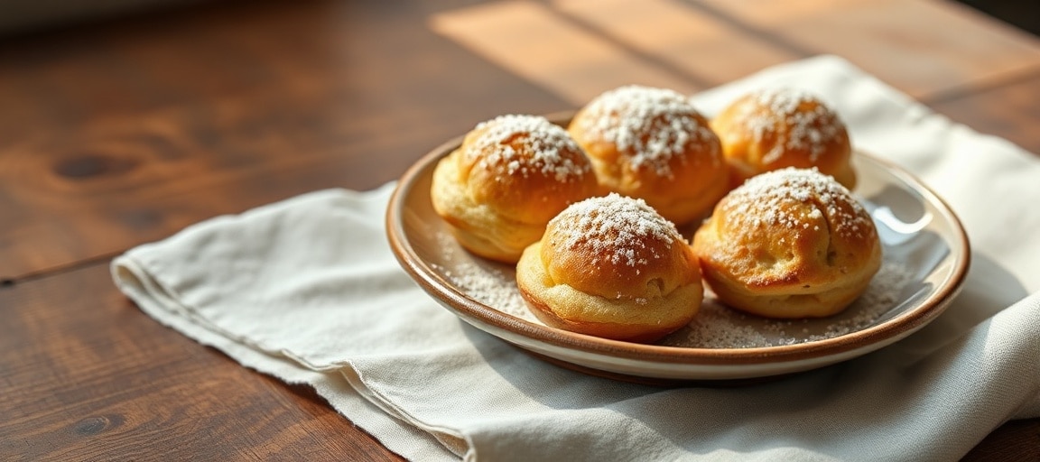 R&eacute;sultat final : chouquettes dor&eacute;es et gourmandes