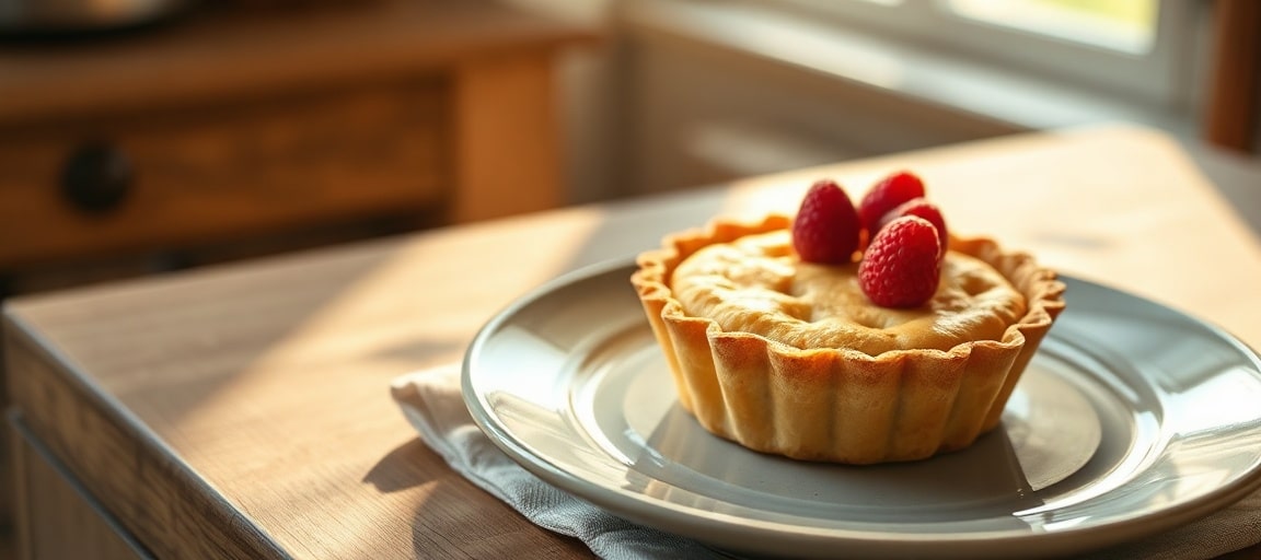 Le r&eacute;sultat final : tarte aux fruits en p&acirc;te sabl&eacute;e dor&eacute;e