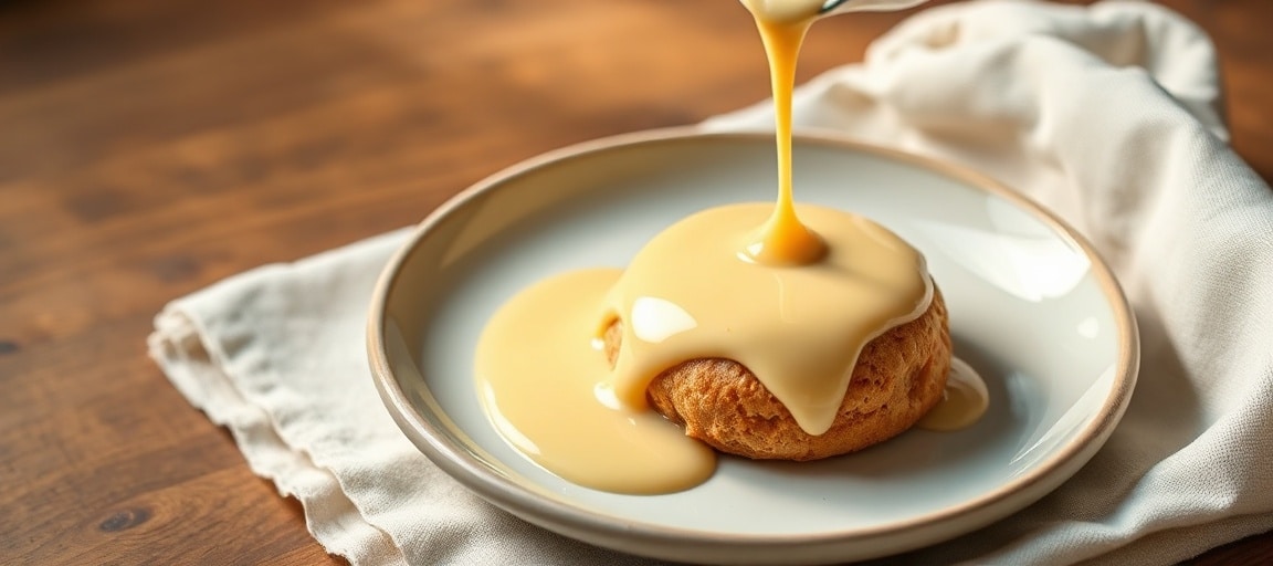 R&eacute;sultat final : cr&egrave;me anglaise parfaite