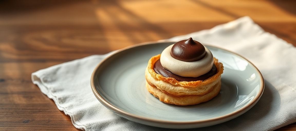 Ganache mont&eacute;e - pr&eacute;sentation finale gourmande