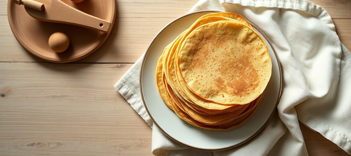 R&eacute;sultat final - cr&ecirc;pes lisses et parfaites