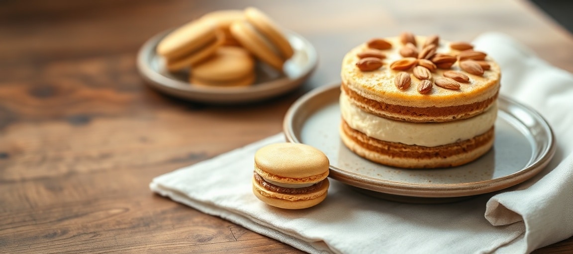 Le r&eacute;sultat gourmand : p&acirc;tisseries &agrave; base d'amande