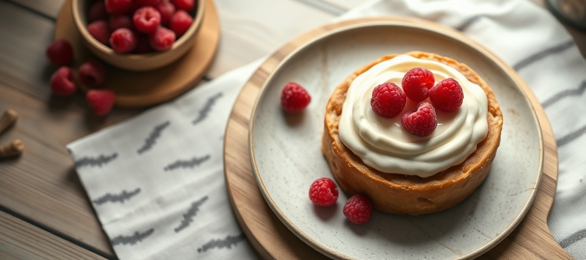 bûche vanille framboise