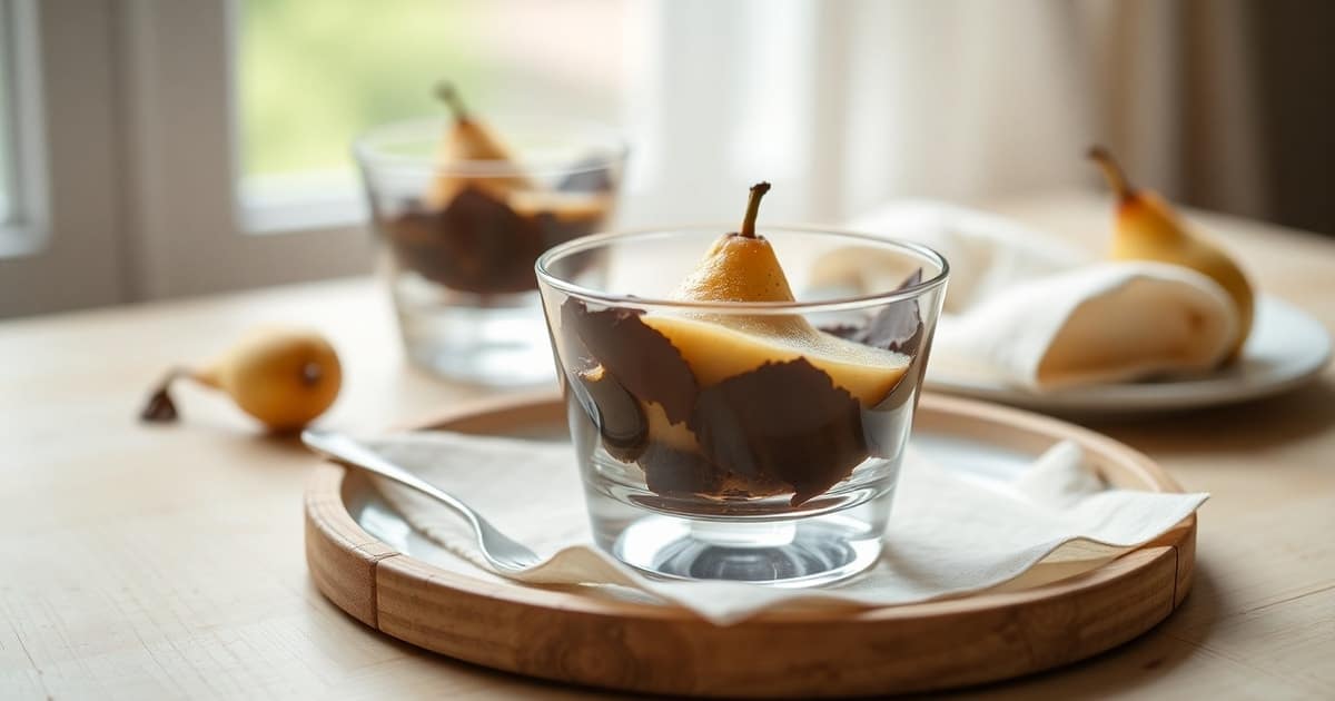 verrine chocolat poire