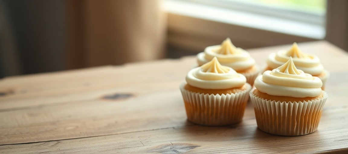 cupcakes vanille glaçage