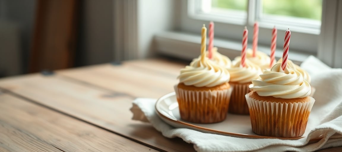 cupcakes anniversaire déco