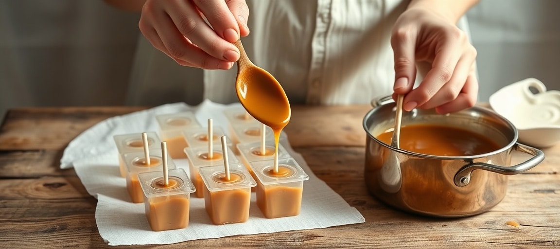 Technique de cuisson et moulage du caramel