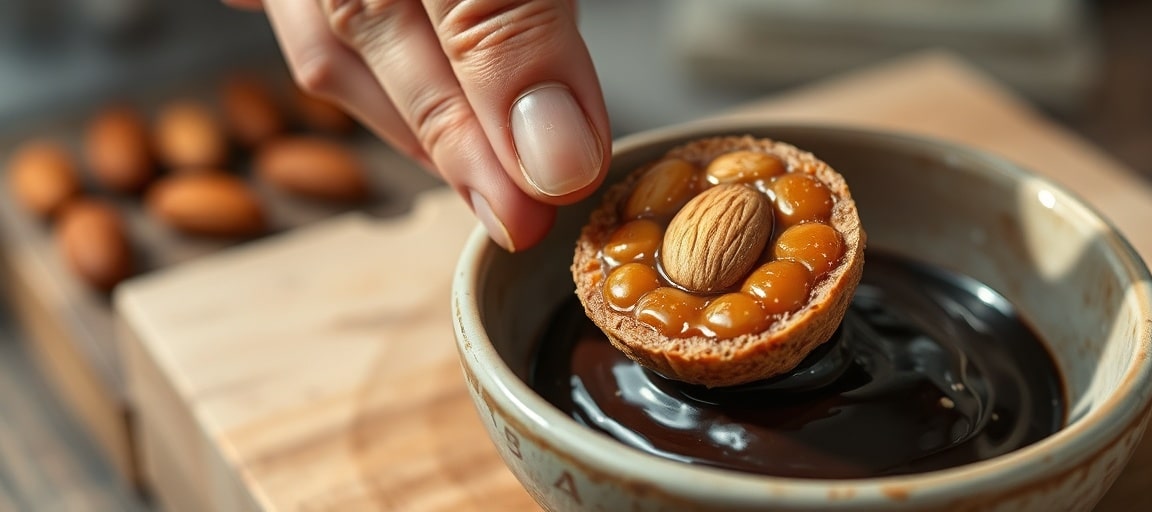Technique: caram&eacute;liser les amandes et ajouter le chocolat