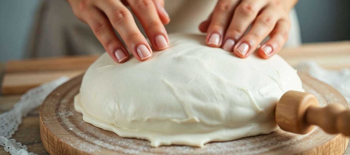 Technique : application de la p&acirc;te &agrave; sucre