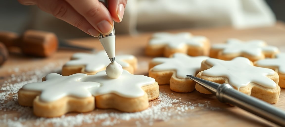 Technique de d&eacute;coration : gla&ccedil;age et d&eacute;tails