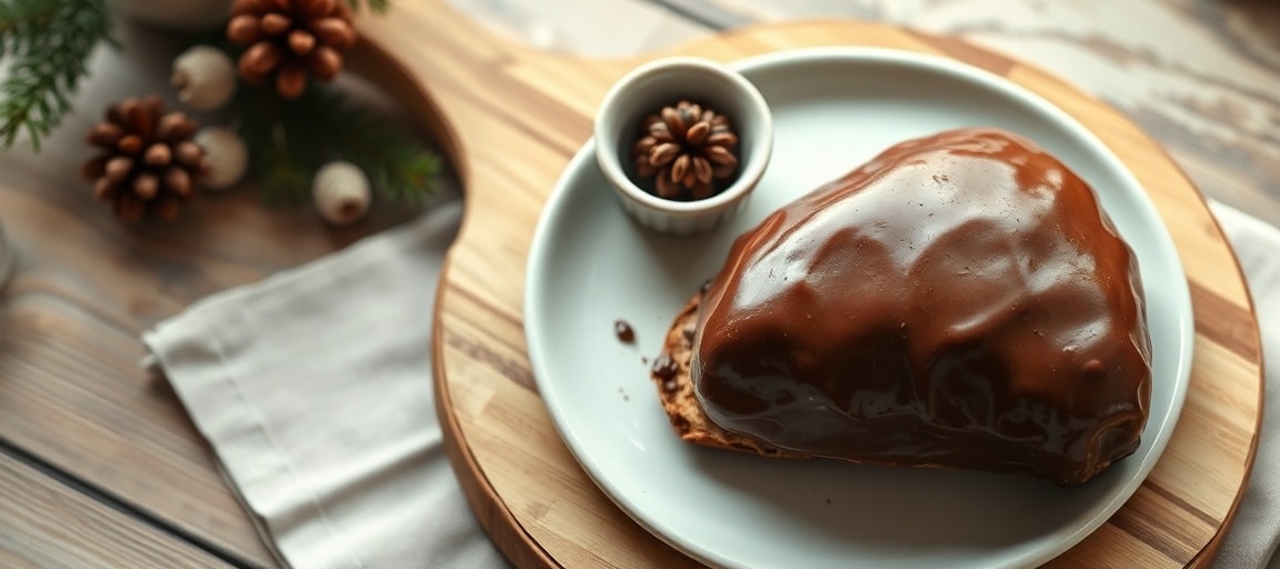 R&eacute;sultat final : b&ucirc;che glac&eacute;e brillante