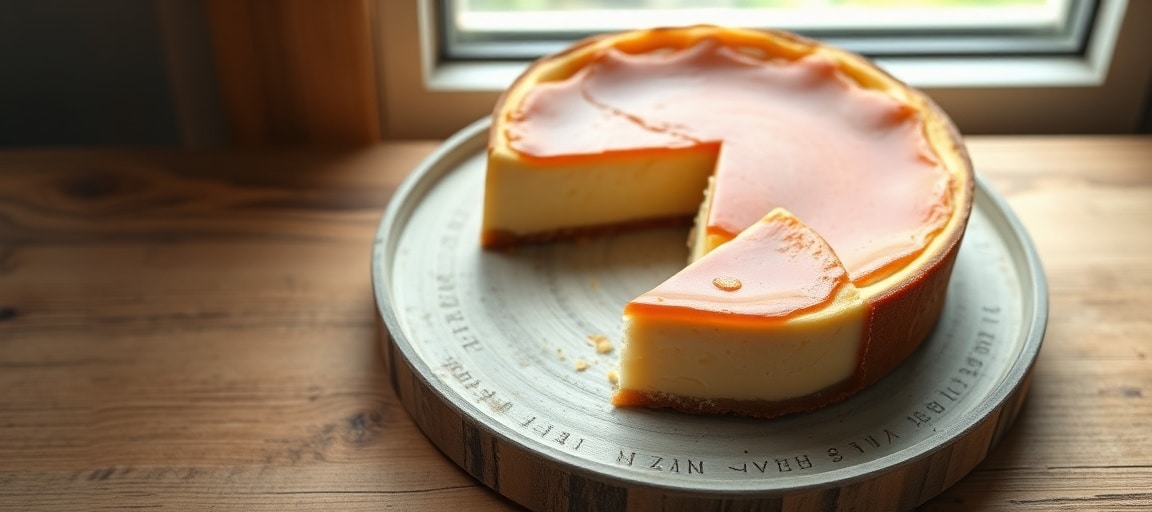 Le cheesecake basque r&eacute;ussi : r&eacute;sultat final