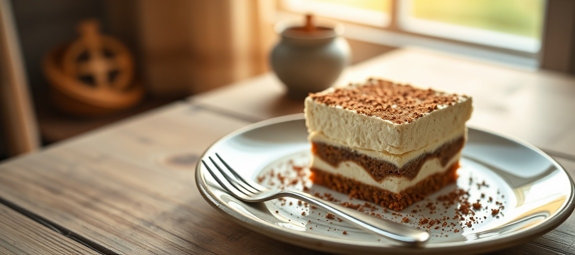 Le tiramisu finalis&eacute; et servi