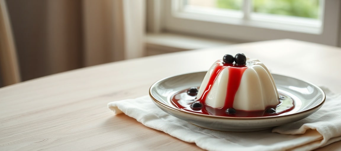 Panna cotta finalis&eacute;e - mise en sc&egrave;ne gourmande