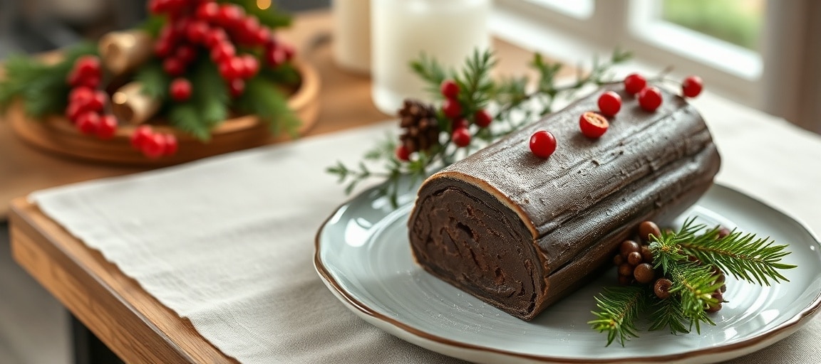 B&ucirc;che de No&euml;l d&eacute;cor&eacute;e finale
