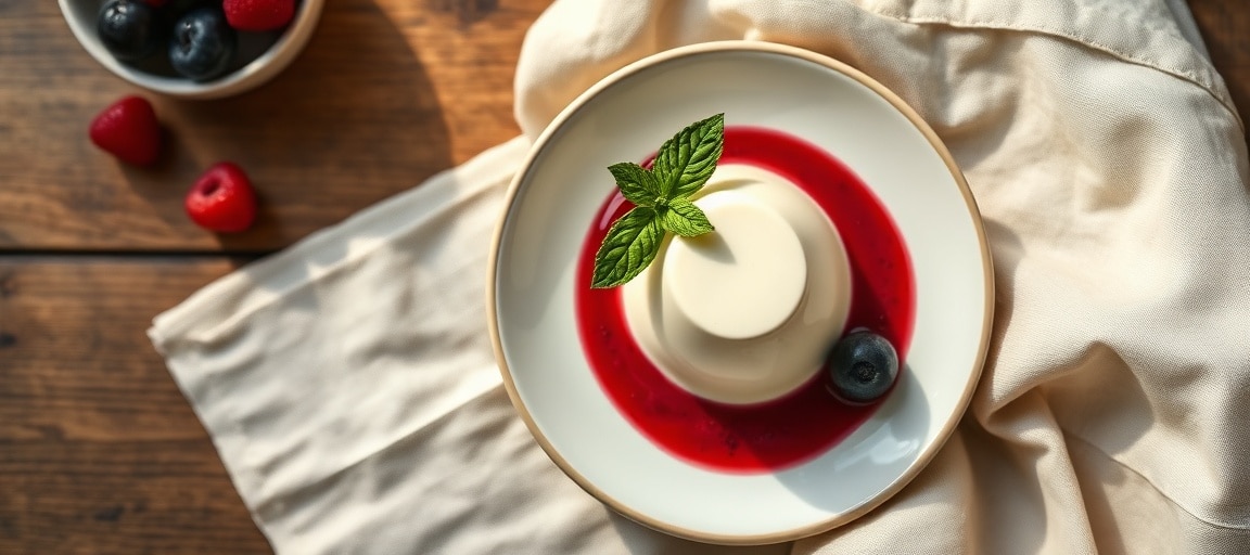 R&eacute;sultat final - Panna cotta d&eacute;moul&eacute;e gourmande