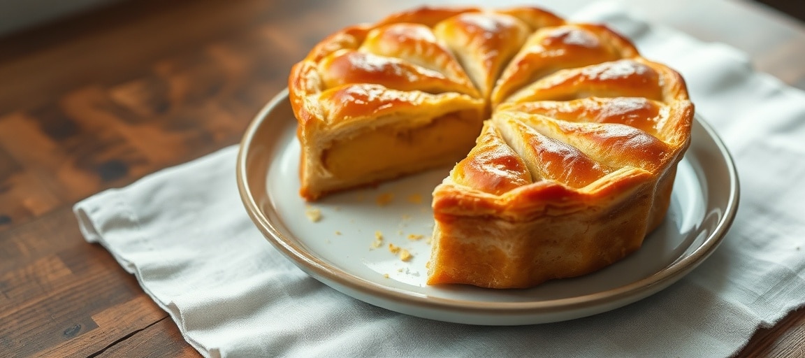 Galette r&eacute;chauff&eacute;e servie